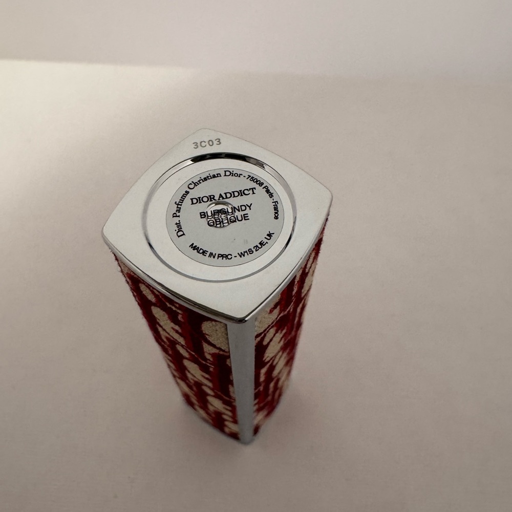 New Dior Addict Lip Case - Burgundy Oblique Limited Edition - Picture 4 of 5